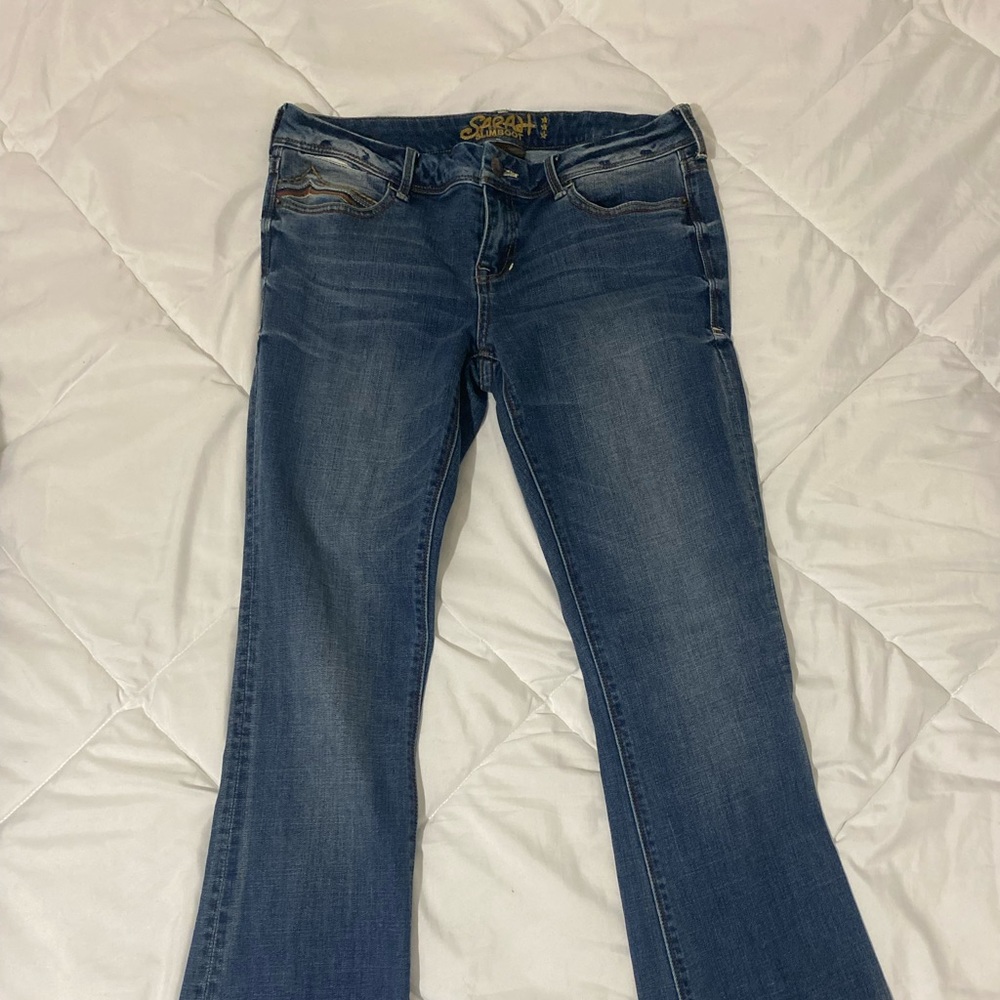 Slim boot pants